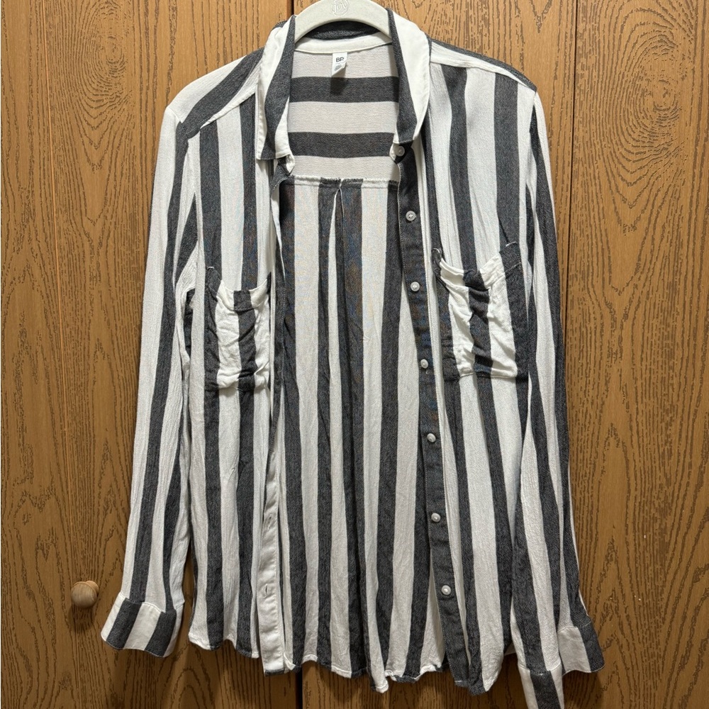 Striped Button Up